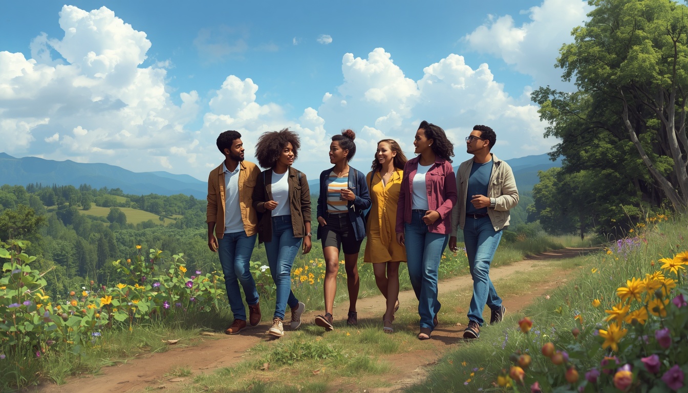 Luminousapurify group walking coaching session